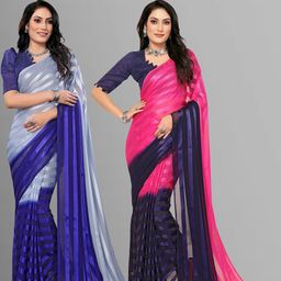 Moda Rapido Striped Satin Saree-picture-26