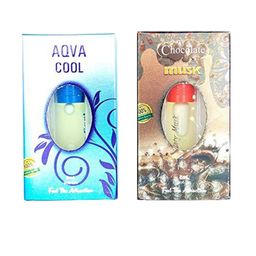 RAVIOUR LIFESTYLE Set Of 2 Chocolate Musk & Aqua Cool Attar - 8ml Each-14