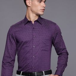 Louis Philippe Pure Cotton Ethnic Motifs Printed Classic Fit Formal Shirt-picture-19