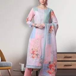 Stylee LIFESTYLE Digital Printed Cotton Unstitched Dress Material-picture-30