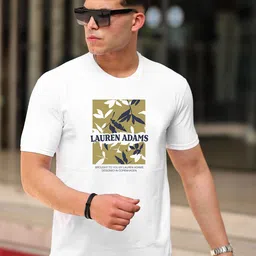 LAUREN ADAMS Graphic Printed Pure Cotton T-Shirt-image-45