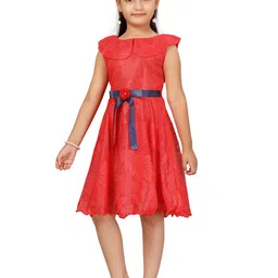 BAESD Floral Net Fit & Flare Dress-35