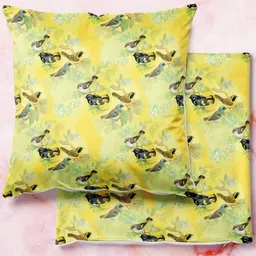 ArtzFolio Multicoloured Set of 2 Square Cushion Covers-83