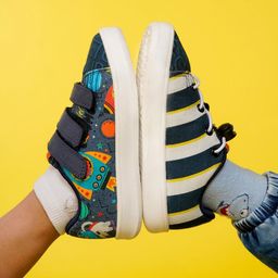 HOPUP Unisex Kids Colourblocked Slip-On Sneakers-image-65