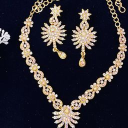 VATSALYA CREATION Alloy Multi colour Jewellery set with A pai of Matching Earing-12