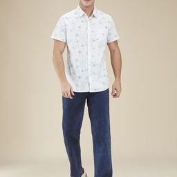 Being Human Men Classic Fit Spread Collar Conversational Printed Cotton Casual Shirt-picture-41