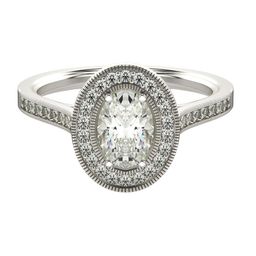 VALANOVA Women 18Kt Sterling Silver Plated White Gold & Certified Lab Grown Diamond Ring-picture-25