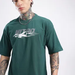 glitchez Typography Printed Oversized T-shirt-image-61