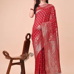 LeeliPeeri Designer Women Paisley Printed Zari Designer Saree-picture-57