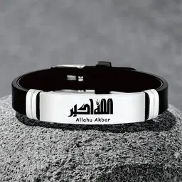 M Men Style Men Silver-Plated Wraparound Bracelet-picture-6