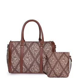 THE CLOWNFISH Textured Structured Handheld Bag with Tasselled image 3