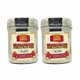 Khadi Pure Set Of 2 Herbal Rose Face Mask For Skin Nourishment - 50 g Each-image-52