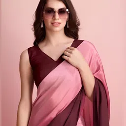 VRAGI Dyed Ombre Satin Ready to Wear Saree-picture-20