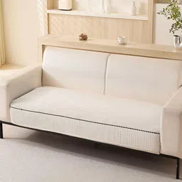 HOUSE OF QUIRK Five Seater Sofa Mat Leaf Pattern Chenille Fabric Stretch Seat Sofa Mat-image-74