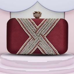 FOR THE BEAUTIFUL YOU Embellished Box Clutch-image-3