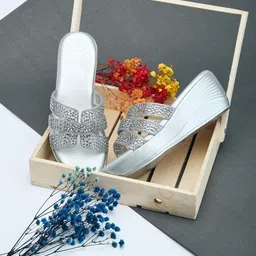 Sole To Soul Embellished Party Platform Sandals-image-51