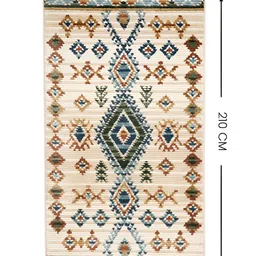 Sapana Carpet-Mats Beige Bohemian No Shredding Polyester Carpet image 3