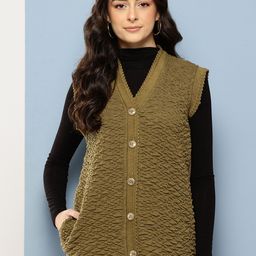 Aarika Women V-Neck Textured Cardigan-picture-28