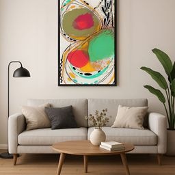 999Store Black & Green Abstract Canvas Wall Art-image-79