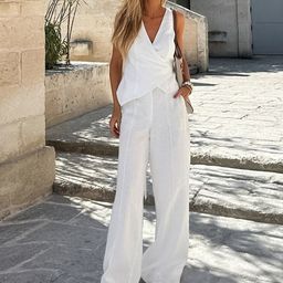all about you V Neck Top With Trousers Co-Ords-image-43