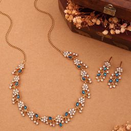 Brado Jewellery Set Of 2 Gold Plated American Diamond Jewellery Sets-image-41