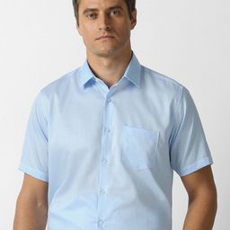 Van Heusen Textured Spread Collar Pure Cotton Shirt-picture-25