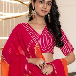 HOUSE OF JAMOTI Printed Ready to Wear Lehenga & Blouse With Dupatta image 5