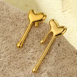 Krelin Gold Plated Heart Shaped Studs-image-85