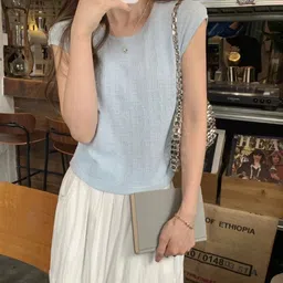 KPOP Women Round Neck Short Sleeves Top-picture-41