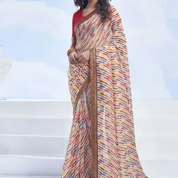 Styleveda Leheriya Pure Georgette Leheriya Saree-image-13