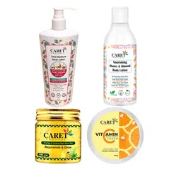 CARET ORGANIC Set of 4 Body Lotion, Almond Lotion, Orange Gel & Vitamin C Cream-42