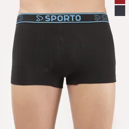 Sporto by Macho Men Pack Of 3 Outer Elastic Trunks Sprto_M1022-B(1)-N(1)-R(1)-L-B_N_R-picture-24
