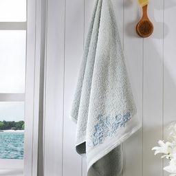 MASPAR Blue & White 1 Cotton 550 GSM Bath Towel-40