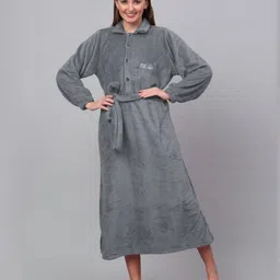 KLOTTHE Bath Robe With Belt-29