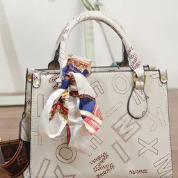 DressBerry Printed PU Structured Handheld Bag-15