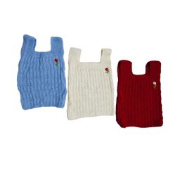 Cute Collection Kids Striped Pack Of 3 Woolen Sweater Vest-image-40