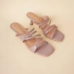 Mast & Harbour Strappy Party Kitten Heel Sandals-picture-3