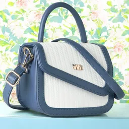 WOMEN MARKS Women Colourblocked Water Resistance Structured Satchel Bag-28