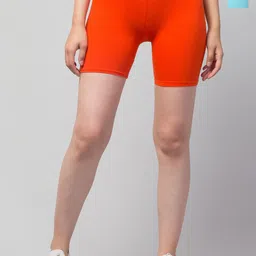 DRAXSTAR Women Pack Of 2 Solid Skinny Fit Low-Rise Cycling Sports Shorts-picture-41