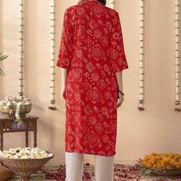 Anouk Women Dyed Kurta image 5