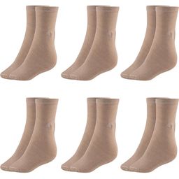 MUKHAKSH Unisex Beige Socks-picture-47