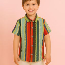 ZIP ZAP ZOOP Boys Comfort Striped Casual Shirt-image-13