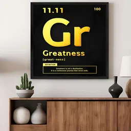 999Store Black & Yellow Typography Canvas Wall Art-image-99