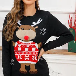 StyleCast Women Self Design Pullover-picture-41