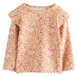 NEXT Girls Ditsy Floral Print Ruffles Cotton Top-picture-10