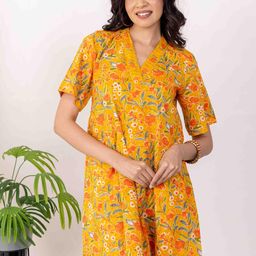 INAAYA JAIPUR Floral Print Fit & Flare Dress-image-2