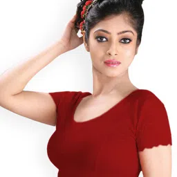 Abhi Stretchable Half Net Sleeves Readymade Saree Blouse-picture-40