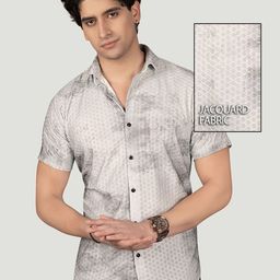 ALMATY Men Comfort Slim Fit Opaque Printed Casual Shirt-image-63