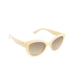 OPIUM Women Beige Cat Eye UV Protected Lens Plastic Sunglasses-30