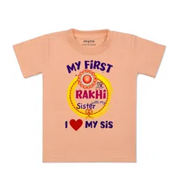 Arvesa Kids Typography Printed Round Neck Cotton T-shirt-picture-22